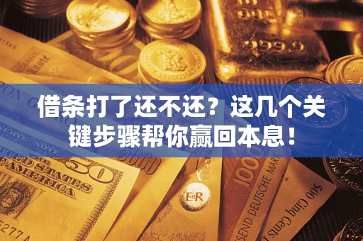 北京借条打了还不还？这几个关键步骤帮你赢回本息！