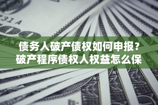 北京债务人破产债权如何申报？破产程序债权人权益怎么保障？