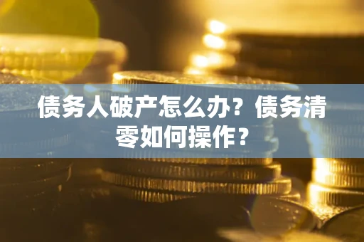 北京债务人破产怎么办？债务清零如何操作？